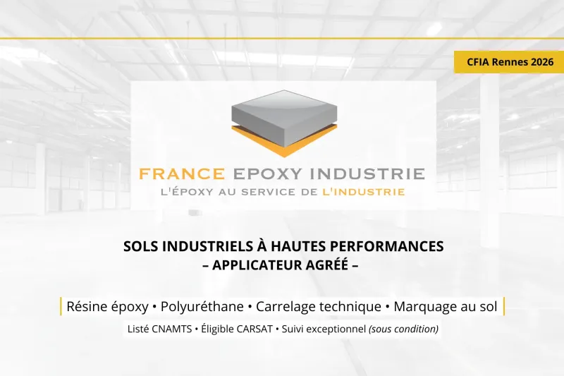 France Epoxy Industrie — applicateur agréé en sols industriels (époxy • PU • carrelage).