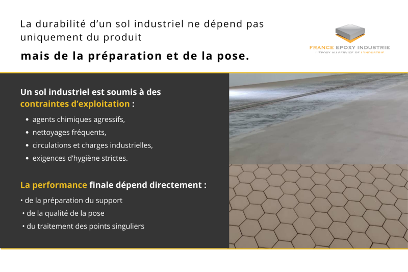 Importance de la préparation du support et de la pose maîtrisée pour la durabilité d’un sol industriel